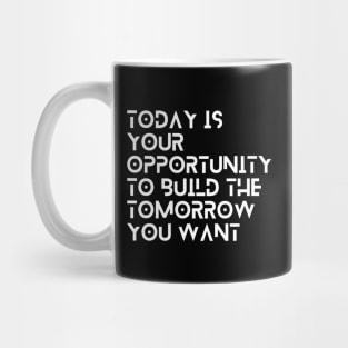 motivational quote simple typography design Mug